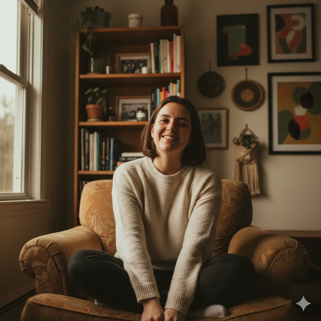 Foto doméstica antes do processamento IA